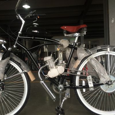 26 Zoll Cruiser Motorrad Fahrrad mit 4 Takt Gasmotor Benzinmotor Kit V Bremse