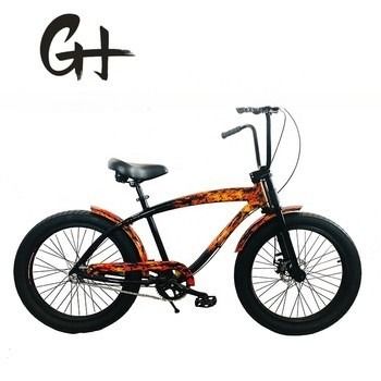26*2.125 Reifen Vintage Stil Erwachsener 26 Zoll Einzelgeschwindigkeit Retro Chrome Beach Cruiser Bike Fahrrad