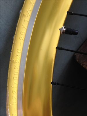 Customisiertes 700C Festgetriebe-Fahrrad-Rad-Set mit Pantone-Farbe und 32-40H Spoke-Loch