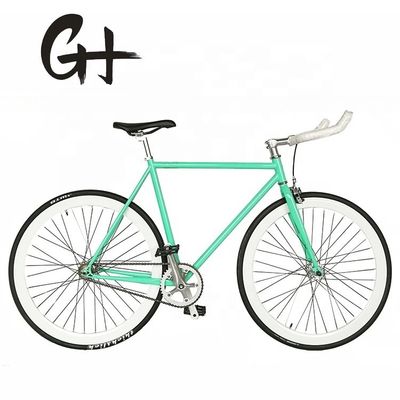 700C Grüne Farbe Fixies Gear Bike Amerikanisches Fahrrad mit Festrahmen Nicht-Hinterdämpfer