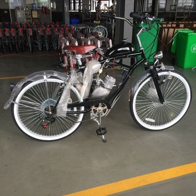 26 Zoll Cruiser Fahrrad Benzin Motorrad Motor mit 2-Takt 50CC Hubraum