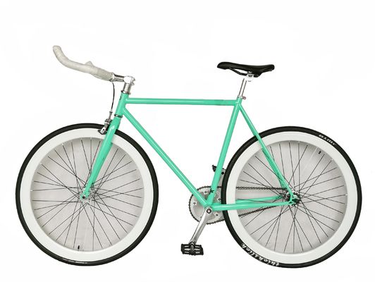 700C Grüne Farbe Fixies Gear Bike Amerikanisches Fahrrad mit Festrahmen Nicht-Hinterdämpfer