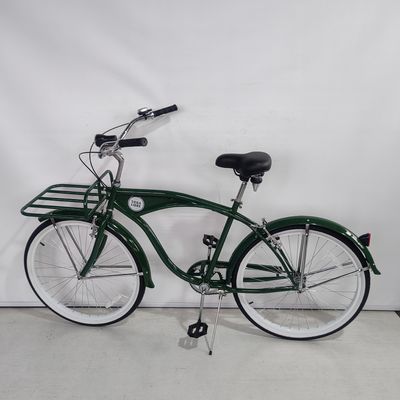 Stahlgabelmaterial für Erwachsene Eingeschwindigkeits-Männer Beach Cruiser Bike 26 Zoll für die Werbung