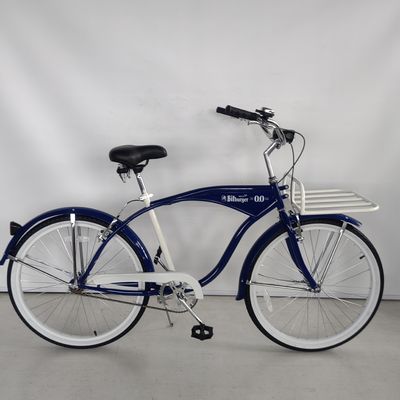 Stahlgabelmaterial für Erwachsene Eingeschwindigkeits-Männer Beach Cruiser Bike 26 Zoll für die Werbung