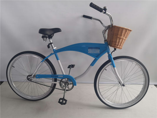 26 Zoll Single Speed Beach Cruiser Bike für Erwachsene mit Metalltray