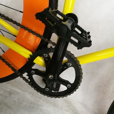 CE zugelassenes 700C 80MM Großfelg Farbenfrohes Einzelgeschwindigkeits-Fixed Gear Bike mit 1,6m Alloy Stamm