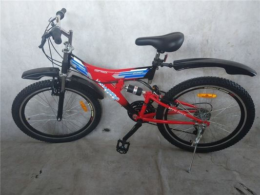 Stahlrahmen 18 Geschwindigkeit Abfahrt MTB-Radrad Voll Dual Suspension Mountain Bike 24 für OEM