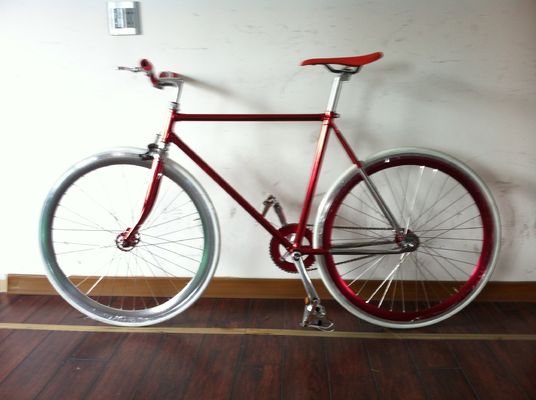 700C Lugged 4310 CR-MO Stahlrahmen Gabel Vintage Einzelgeschwindigkeit Festgetriebe Straßenrad