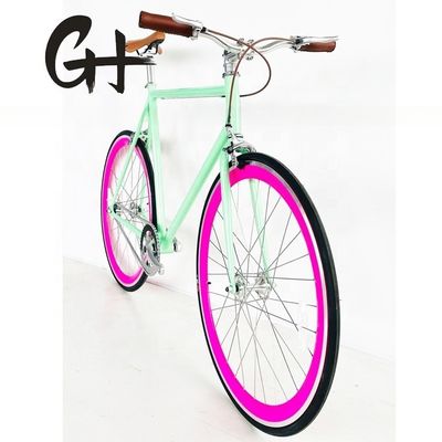 700C US-amerikanische CE CPSC chinesische Fixie Gear Einzelgeschwindigkeitsrad Länge m 1,8 Stahlgabel
