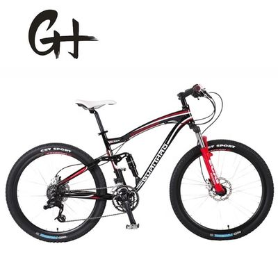 26&quot; OEM Customized USA CE Erwachsene Männer 24 Geschwindigkeiten Aluminium Full Suspension Mountain Bike