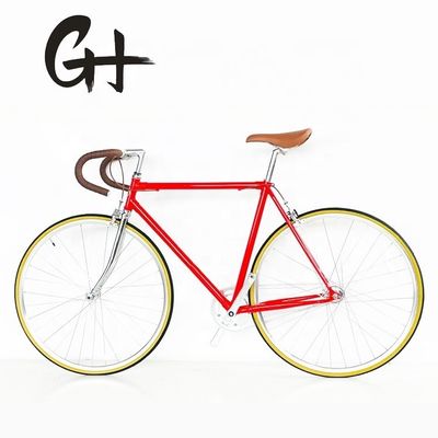 Cr-Mo Stahlrahmen Fixie Fahrrad mit klassischem Lugged Frame und 11KG Leichtbau