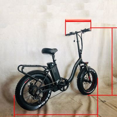 Hochgeschwindigkeit 48V 1000W Fettreifen 4.0 Schneereifen Elektro Klapprad mit Shimano 7 Geschwindigkeiten