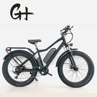 Scheibenbremse 750W 48V Lithiumbatterie Erwachsene E-Bike Fettreifen Elektrofahrrad 26 Zoll mit maximaler Geschwindigkeit von 30-50Km/h