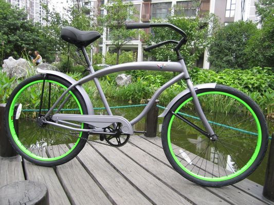 170 mm Kurbel Komfortable Sattel 26 Zoll Einzelschnellbahnbremse Männer Beach Cruiser Bike