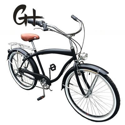 Harter Rahmen 26 &quot;Radgröße Shimano 7 Geschwindigkeit amerikanische Rücken Haltestelle Männer Beach Cruiser Bike