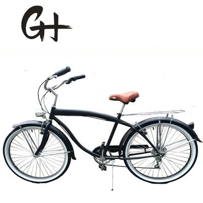 Harter Rahmen 26 &quot;Radgröße Shimano 7 Geschwindigkeit amerikanische Rücken Haltestelle Männer Beach Cruiser Bike
