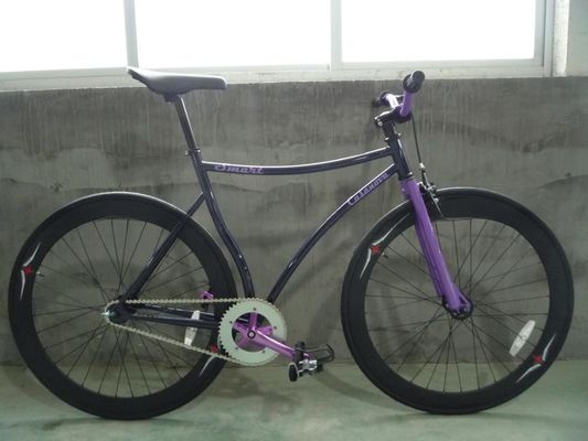 Erschwinglich RED MIX BULE Farbenfrohe Festgetriebe Fahrrad Fixie Fahrrad mit Stahlstamm 10kg