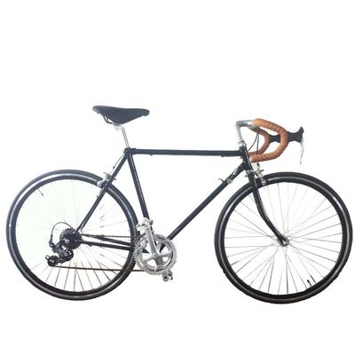 700C Road Bike mit Hi-Ten Stahl-Lugged Frame Shimano 14S Klassiker und Zählerbremse