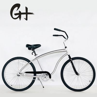26 Zoll Aluminium 6061 Frame Coaster Bremse Einzelgeschwindigkeit Beach Cruiser Fahrrad für Erwachsene Männer