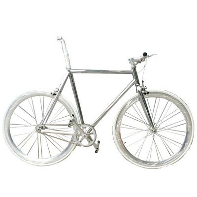 OEM 700C Sliver Farbe Festgetriebe Fahrrad mit CR-MO Chrom Rand anodize JIS Standard