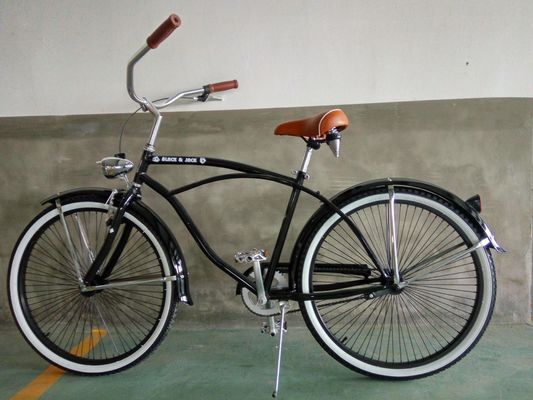 Einzelgeschwindigkeit 26 Zoll Männer Beach Cruiser Bike mit Hi-Ten Stahlrahmen und Aluminiumfelsen