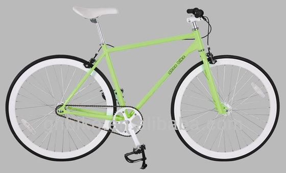 Fahrrad mit Festgetriebe und Stahlgabeln von Leading Bike