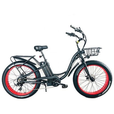 26&quot; 750W 48V 20MPH OEM 21AH UL2849 Erwachsene Frauen Lady Beach Cruiser Elektro Groß 4.0 Fett Schneebad Fahrrad