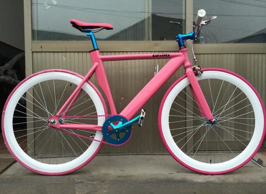 700C Fahrrad mit Festgetriebe mit Frontspannbremse Aluminiumrahmen und Einzelgeschwindigkeit