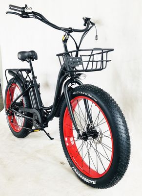 26&quot; 750W 48V 20MPH OEM 21AH UL2849 Erwachsene Frauen Lady Beach Cruiser Elektro Groß 4.0 Fett Schneebad Fahrrad