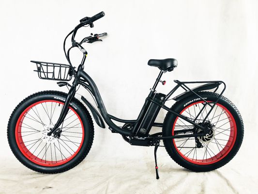 26&quot; 750W 48V 20MPH OEM 21AH UL2849 Erwachsene Frauen Lady Beach Cruiser Elektro Groß 4.0 Fett Schneebad Fahrrad