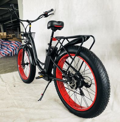 26&quot; 750W 48V 20MPH OEM 21AH UL2849 Erwachsene Frauen Lady Beach Cruiser Elektro Groß 4.0 Fett Schneebad Fahrrad