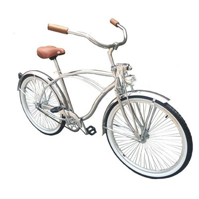 1 Speed Alloy Stem CP Silberpolnische Farbgabel 26*2.125 26&quot; Beach Cruiser Bike für Männer