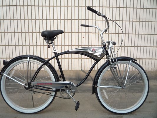 1 Speed Alloy Stem CP Silberpolnische Farbgabel 26*2.125 26&quot; Beach Cruiser Bike für Männer