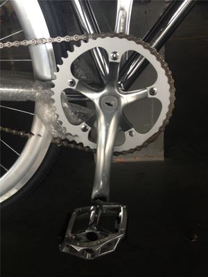 NO Klappbare 700C Chrome Farbe Einfachgeschwindigkeit Erwachsenen Rennfahrrad Fixie aus OEM Taiwan Teile