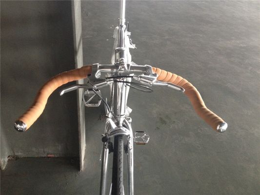 NO Klappbare 700C Chrome Farbe Einfachgeschwindigkeit Erwachsenen Rennfahrrad Fixie aus OEM Taiwan Teile