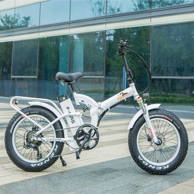 48V 21ah Lithiumbatterie CE zertifiziert 1000W 50KM/H Big Snow Fat Reifen Elektro-Faltrad Vollfederung