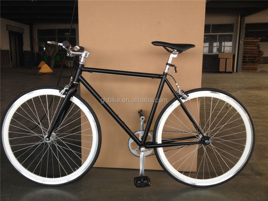 Normaler Pedal Fixie Bike 700c Einzelgeschwindigkeit Festgetriebe Fahrrad mit Doppel-V-Bremse