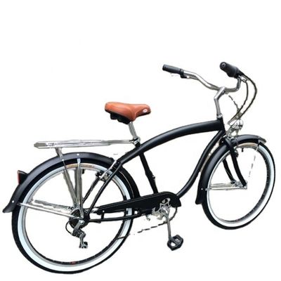 17 kg Leichtgewicht 26 Zoll Harter Rahmen Nicht hinteren Dämpfer 7 Geschwindigkeiten Männer Beach Cruiser Bikes