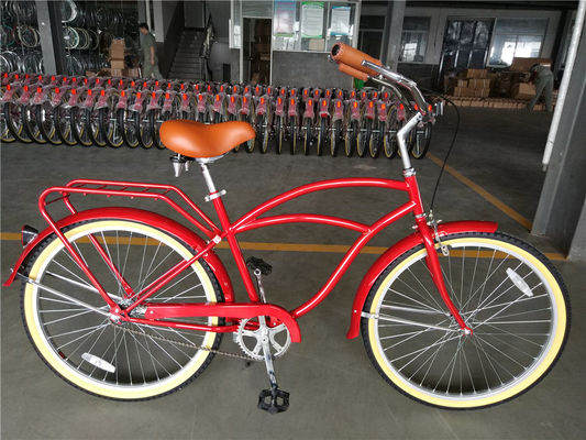 Blaue Farbe Einfachgeschwindigkeit 26 Zoll Vintage Cruiser Fahrrad für Männer mit V-Bremse
