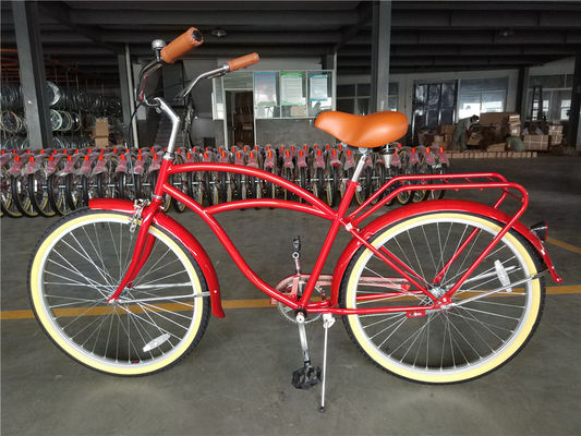 Blaue Farbe Einfachgeschwindigkeit 26 Zoll Vintage Cruiser Fahrrad für Männer mit V-Bremse