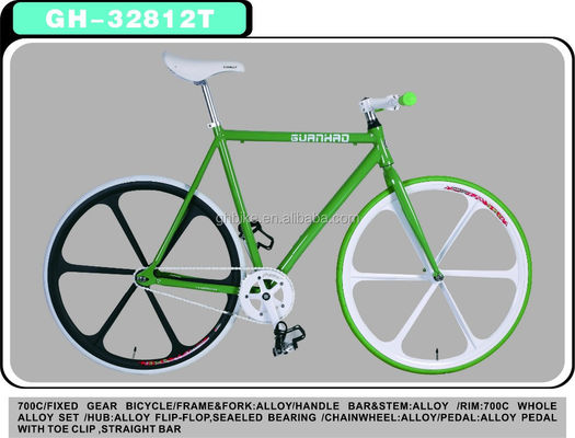 Customized 700C Aluminiumlegierung Festgetriebe Fahrrad mit 13kg Glanzgewicht und Pantone Farbe