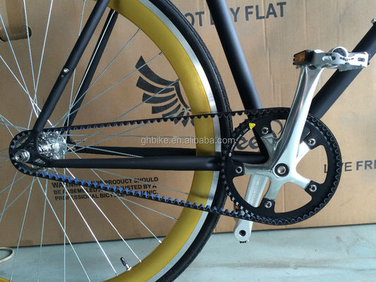13 kg Bruttogewicht Gürtelantrieb Festgetriebe Fahrrad mit Hi-Ten Stahlrahmen und Stil Design