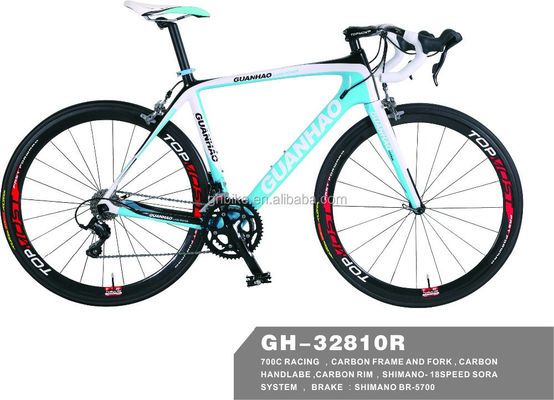 700C Fahrrad-Kohlenstoffrahmen mit Kohlenstofffaser-Fork-Material und Kohlenstofflenker