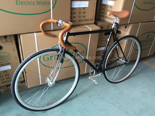 700C Einzelgeschwindigkeit Festgetriebe Fahrrad mit R Kaliber Bremse Vintage Drop Bar Fixie Fahrrad