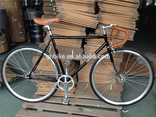 700C Einzelgeschwindigkeit Festgetriebe Fahrrad mit R Kaliber Bremse Vintage Drop Bar Fixie Fahrrad
