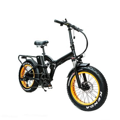 52V 20&quot; 1000W 14AH Lithiumbatterie 50KM/h 4.0 Big Fat Snow Tire OEM Customized Adult Folding Electric Full Suspension Bike