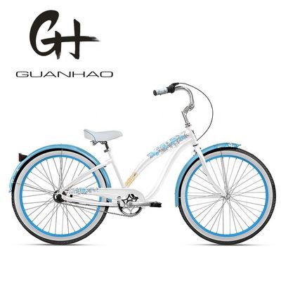 Schöne Frauen Beach Cruiser Fahrrad mit Innenwasser Aufkleber 26 Zoll 3 Geschwindigkeit OEM / ODM