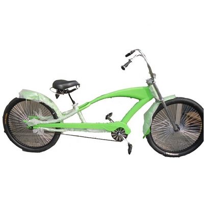 Aluminiumlegierung Felge 24 Zoll 3,0 Reifen Scheibenbremse Long Chopper Beach Cruiser Bike OEM / ODM