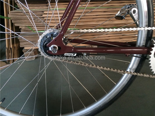 Retro-Festgetriebe-Fahrrad-Fahrrad mit Frontträger Innen 3-Geschwindigkeits-Straßenrad zu bestellen
