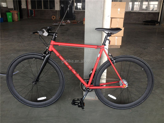 Rote Farbe 3 Geschwindigkeiten Festgetriebe Fahrrad mit Kenda Reifen und Neco Head Set auf Chromoly Rahmen